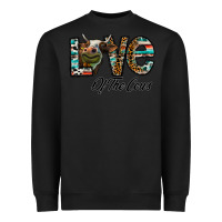 Black lov of thecows Heavyweight Sweatshirt - CowhideDigitalArt