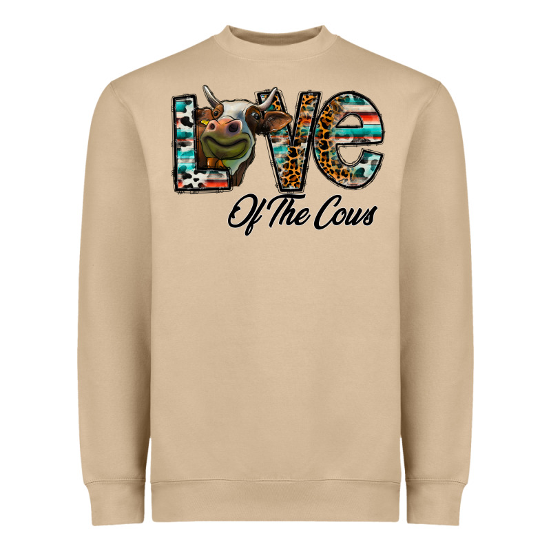 Lov Of Thecows Heavyweight Sweatshirt by CowhideDigitalArt | Teevron