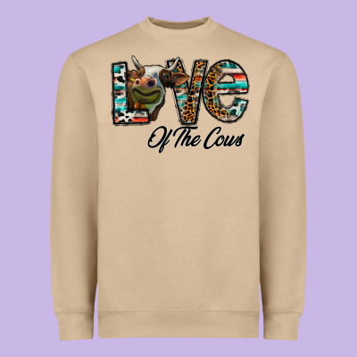 Lov Of Thecows Heavyweight Sweatshirt Designed By Cowhidedigitalart