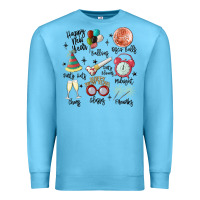 Ocean Blue happy new year Premium Sweatshirt - MaliasSmallBusiness