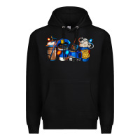Black police coffee Premium Hoodie - Jasminsmagicworld