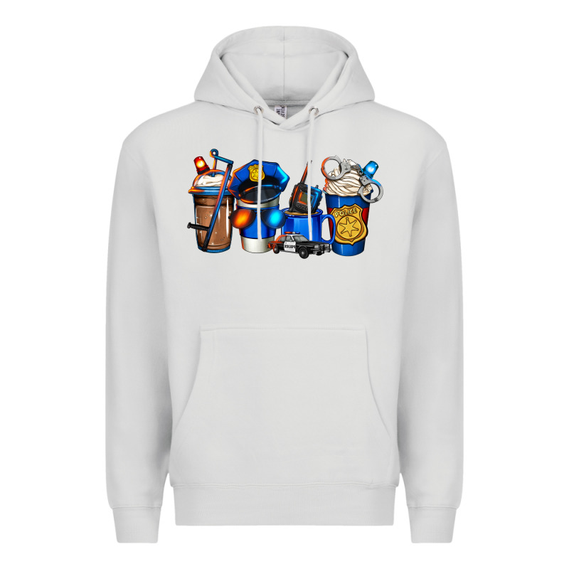 Police Coffee Premium Hoodie by Jasminsmagicworld | Teevron