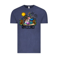 Vintage Denim hello summer Vintage Tee - CowhideDigitalArt