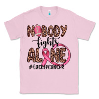 Bubblegum Pink nobody fights alone #tacklecancer Classic Tee - JahusDesignShop