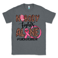 Charcoal Heather nobody fights alone #tacklecancer Classic Tee - JahusDesignShop