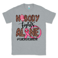 Heather Grey nobody fights alone #tacklecancer Classic Tee - JahusDesignShop