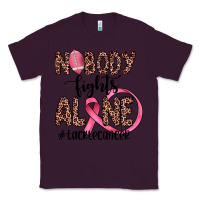 Plum nobody fights alone #tacklecancer Classic Tee - JahusDesignShop
