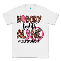 White nobody fights alone #tacklecancer Classic Tee - JahusDesignShop