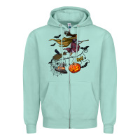 Seafoam Witch Zipper Hoodie - NancyCooperArtShop