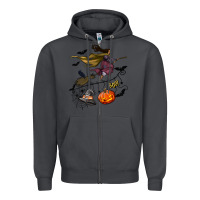 Smoke Witch Zipper Hoodie - NancyCooperArtShop