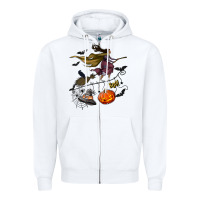 White Witch Zipper Hoodie - NancyCooperArtShop