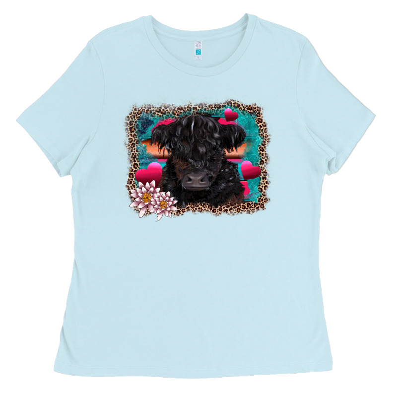 V.d Belted Galloway Cow Ladies Tee by AdoDesignShop | Teevron