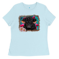 Baby Blue v.d belted galloway cow Ladies Tee - AdoDesignShop