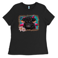Black v.d belted galloway cow Ladies Tee - AdoDesignShop