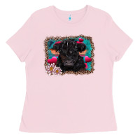 Bubblegum Pink v.d belted galloway cow Ladies Tee - AdoDesignShop