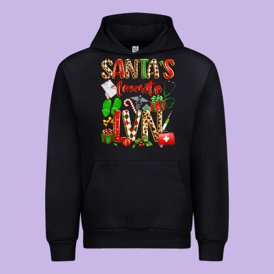 Santa's Favorite Lvn Urban Hoodie Designed By Texasbilliewilder