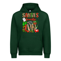 Forest Green santa's favorite lvn Urban Hoodie - texasbilliewilder