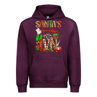 Mauve Wine santa's favorite lvn Urban Hoodie - texasbilliewilder