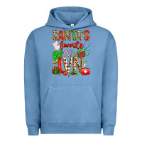 Pigment Pebble Blue santa's favorite lvn Urban Hoodie - texasbilliewilder