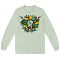 Matcha bull skull gemstone cactus leopard sunflower Long Sleeve Tee - Artiststas