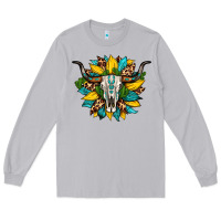 Moon Dust bull skull gemstone cactus leopard sunflower Long Sleeve Tee - Artiststas