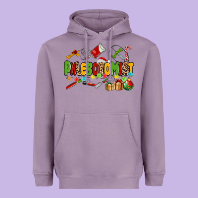 Christmas Phlebotomist Heavyweight Hoodie Designed By Maliassmallbusiness