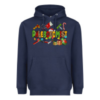 Navy christmas phlebotomist Heavyweight Hoodie - MaliasSmallBusiness