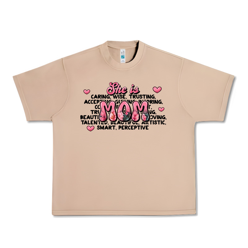 She Is Mom Compliment Words Urban Heavy Tee by JahusDesignShop | Teevron
