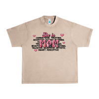French Oak she is mom compliment words Urban Heavy Tee - JahusDesignShop