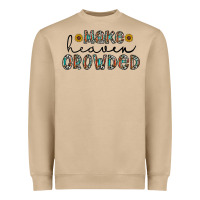 Mushroom make heaven crowded Heavyweight Sweatshirt - CowhideDigitalArt