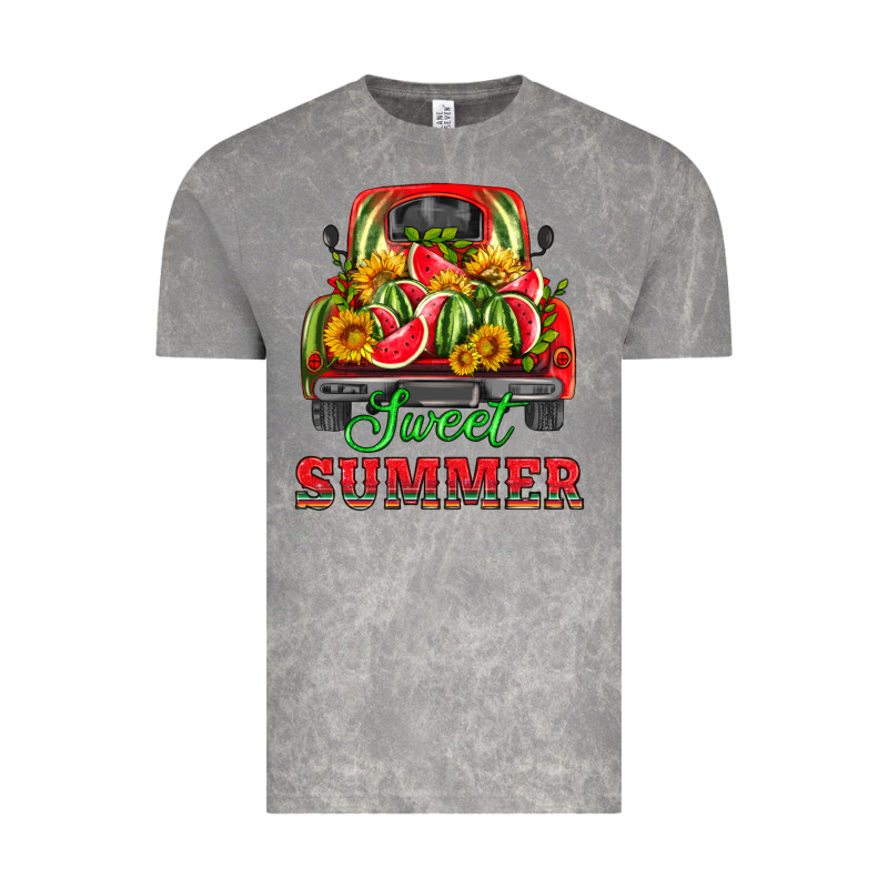 Sweet Summer Watermelon And Truck Vintage Tee by HRA Design Shop | Teevron