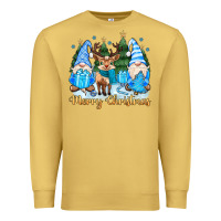 Antique Gold merry christmas gnome Premium Sweatshirt - MaliasSmallBusiness