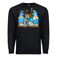 Black merry christmas gnome Premium Sweatshirt - MaliasSmallBusiness