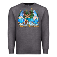 Charcoal Heather merry christmas gnome Premium Sweatshirt - MaliasSmallBusiness