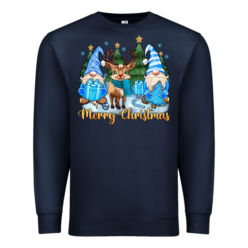Merry Christmas Gnome Premium Sweatshirt by MaliasSmallBusiness | Teevron