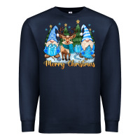 Navy merry christmas gnome Premium Sweatshirt - MaliasSmallBusiness