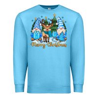 Ocean Blue merry christmas gnome Premium Sweatshirt - MaliasSmallBusiness