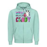 Seafoam Witch better have my candy Zipper Hoodie - NancyCooperArtShop
