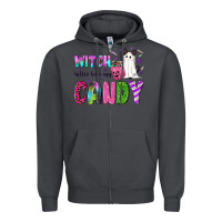 Smoke Witch better have my candy Zipper Hoodie - NancyCooperArtShop