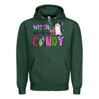 Sports Green Witch better have my candy Zipper Hoodie - NancyCooperArtShop