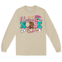Mushroom blessed nurse Long Sleeve Tee - AdoDesignShop