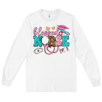 White blessed nurse Long Sleeve Tee - AdoDesignShop