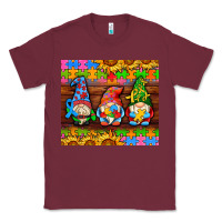 Burgundy autism gnomes Classic Tee - AdoDesignShop