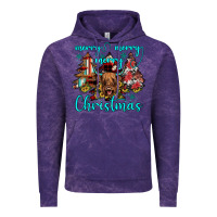 Cloud Purple merry christmas Vintage Hoodie - JahusDesignShop
