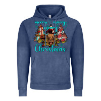 Vintage Denim merry christmas Vintage Hoodie - JahusDesignShop