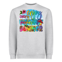 Heather Grey enjoy every moment of summer Heavyweight Sweatshirt - HRA Design Shop