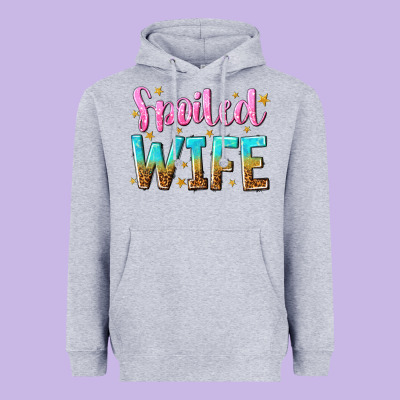 Spoiled Wife Heavyweight Hoodie Designed By Nancycooperartshop