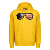 Lemon amerıcan flag glasses Premium Hoodie - BarkalooDesign