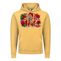 Vintage Mustard Our Lady of Guadalupe Vintage Hoodie - CTS Tumbler Store