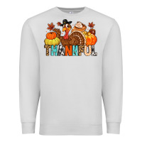 Dove Grey thankful Premium Sweatshirt - MaliasSmallBusiness